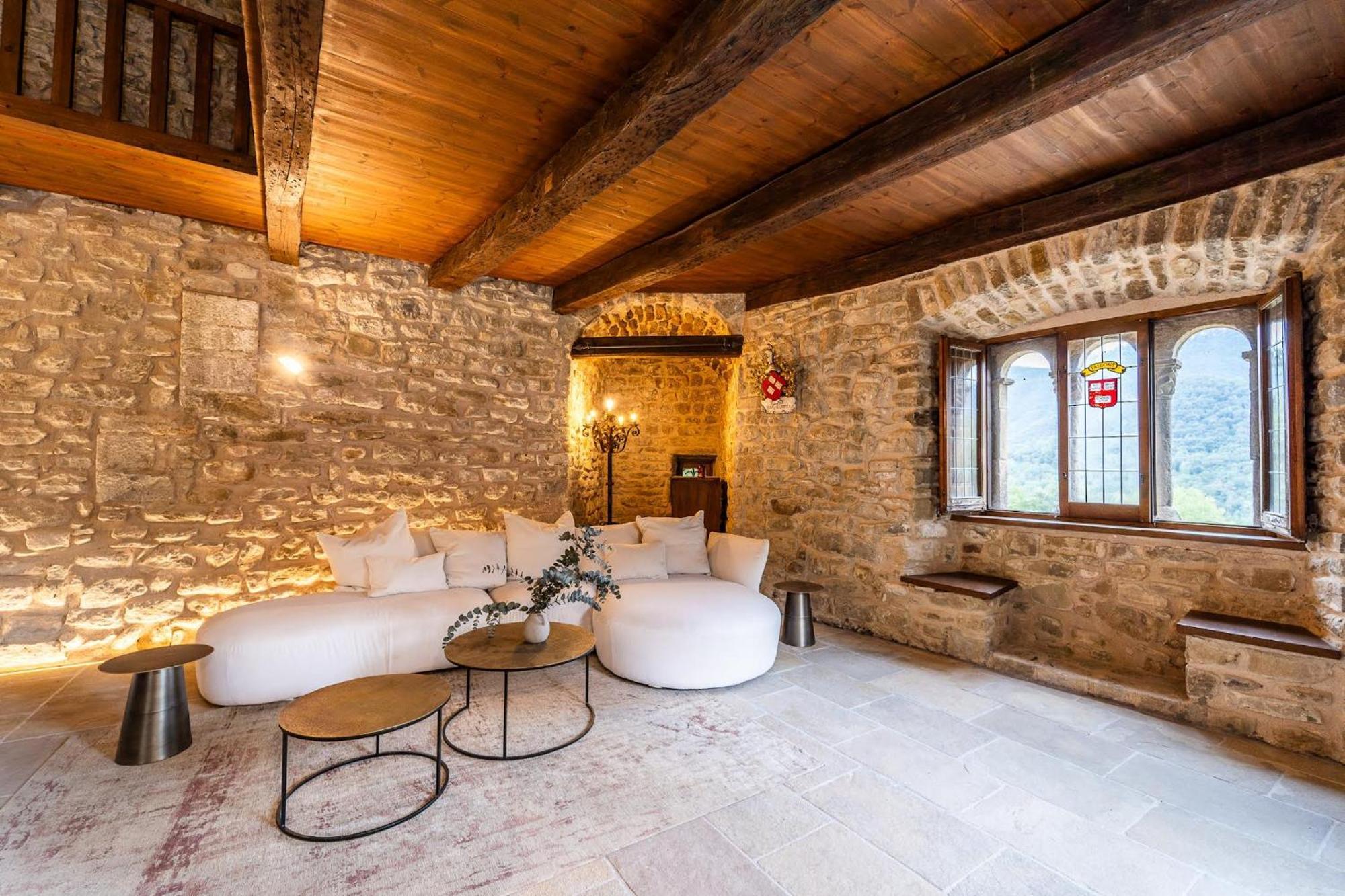 Villa Castell In Girona Sant Miquel de Campmajor Esterno foto