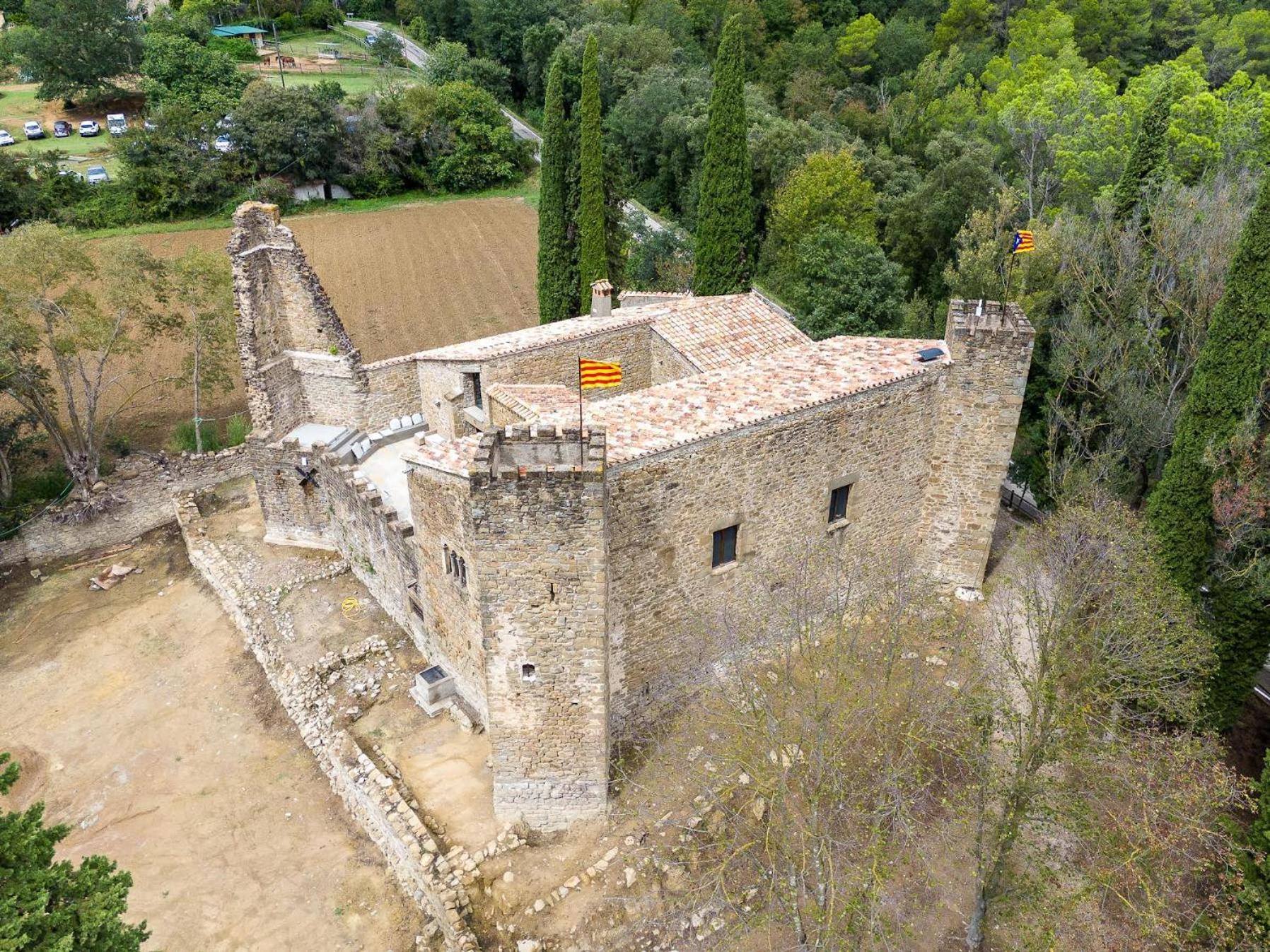 Villa Castell In Girona Sant Miquel de Campmajor Esterno foto